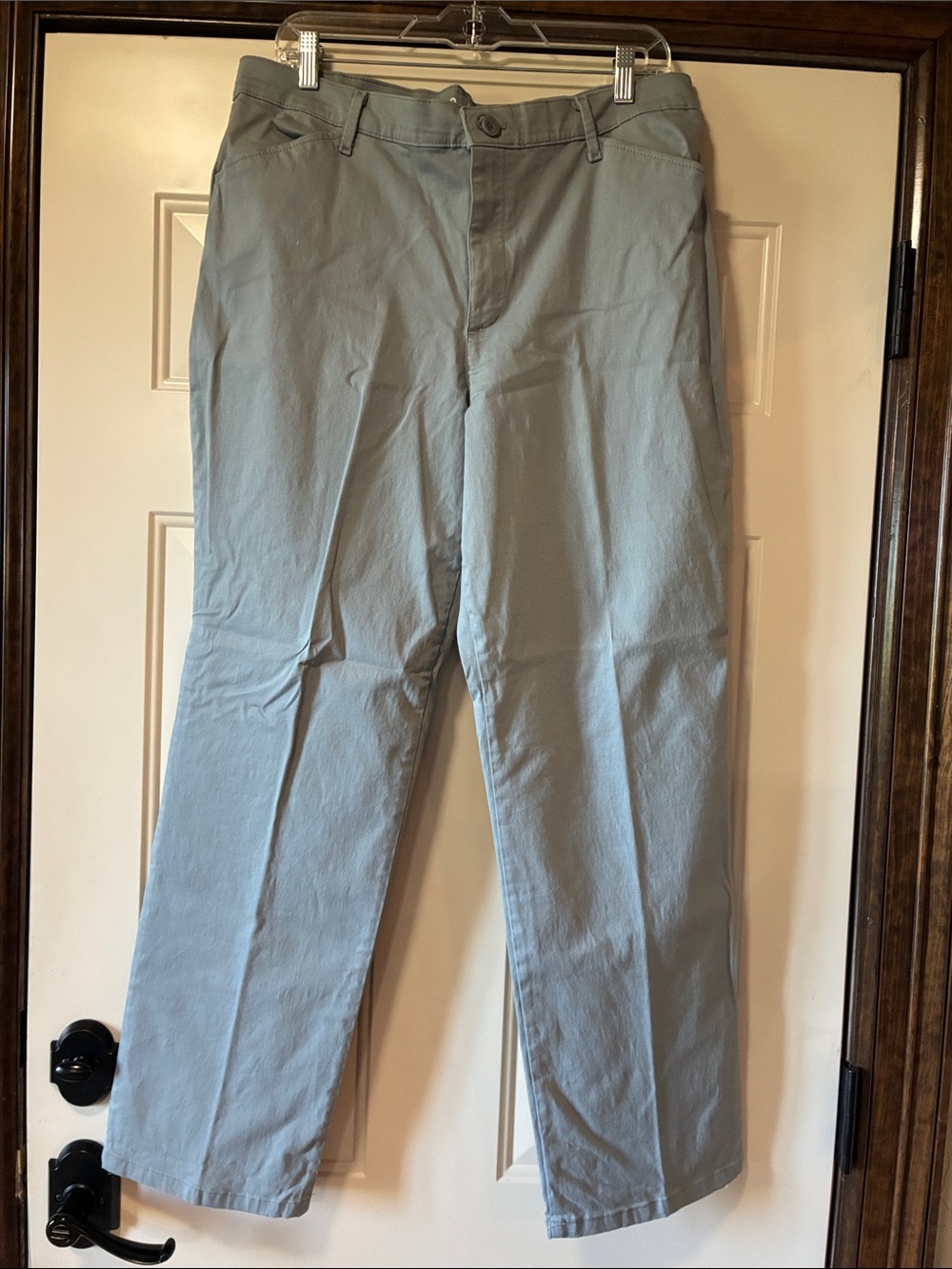 Size 16 Lee All Day Pant Straight Leg - Pale Gray Chinos